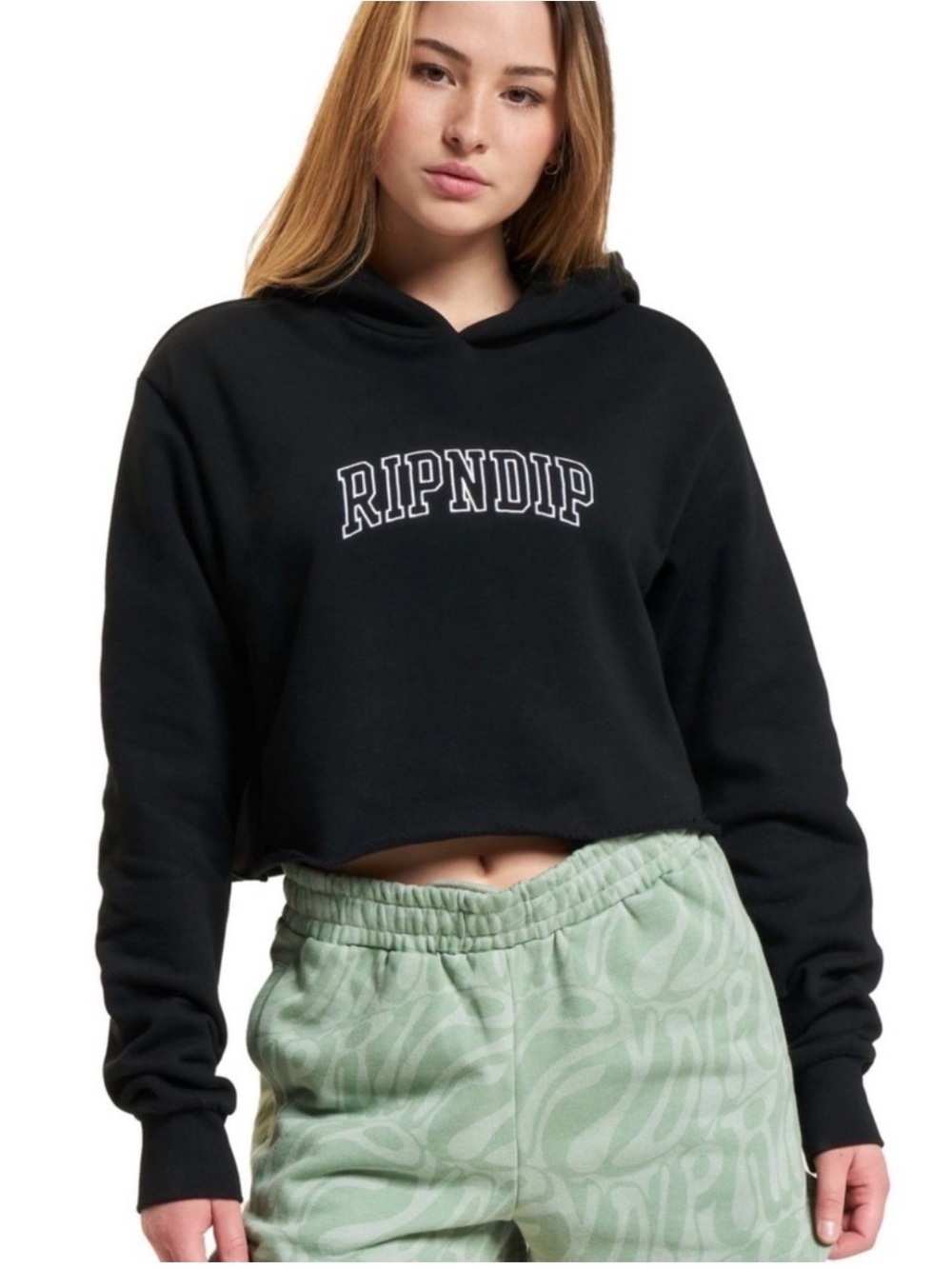 RIPNDIP Team Spirit Cropped Hoodie